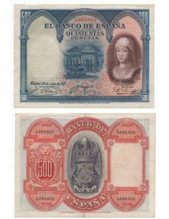 44 eur  500 pesetas 1927 MBC